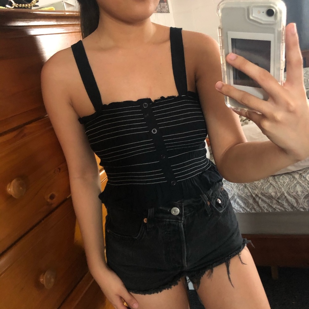 🔴 Pacsun Striped Crop Top